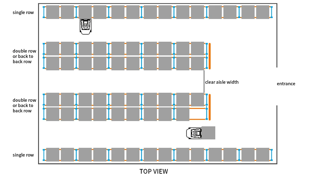 Wide Aisle Adjustable Pallet Rack Setting Distance Wide Aisle Adjustable Pallet Rack Setting Distance